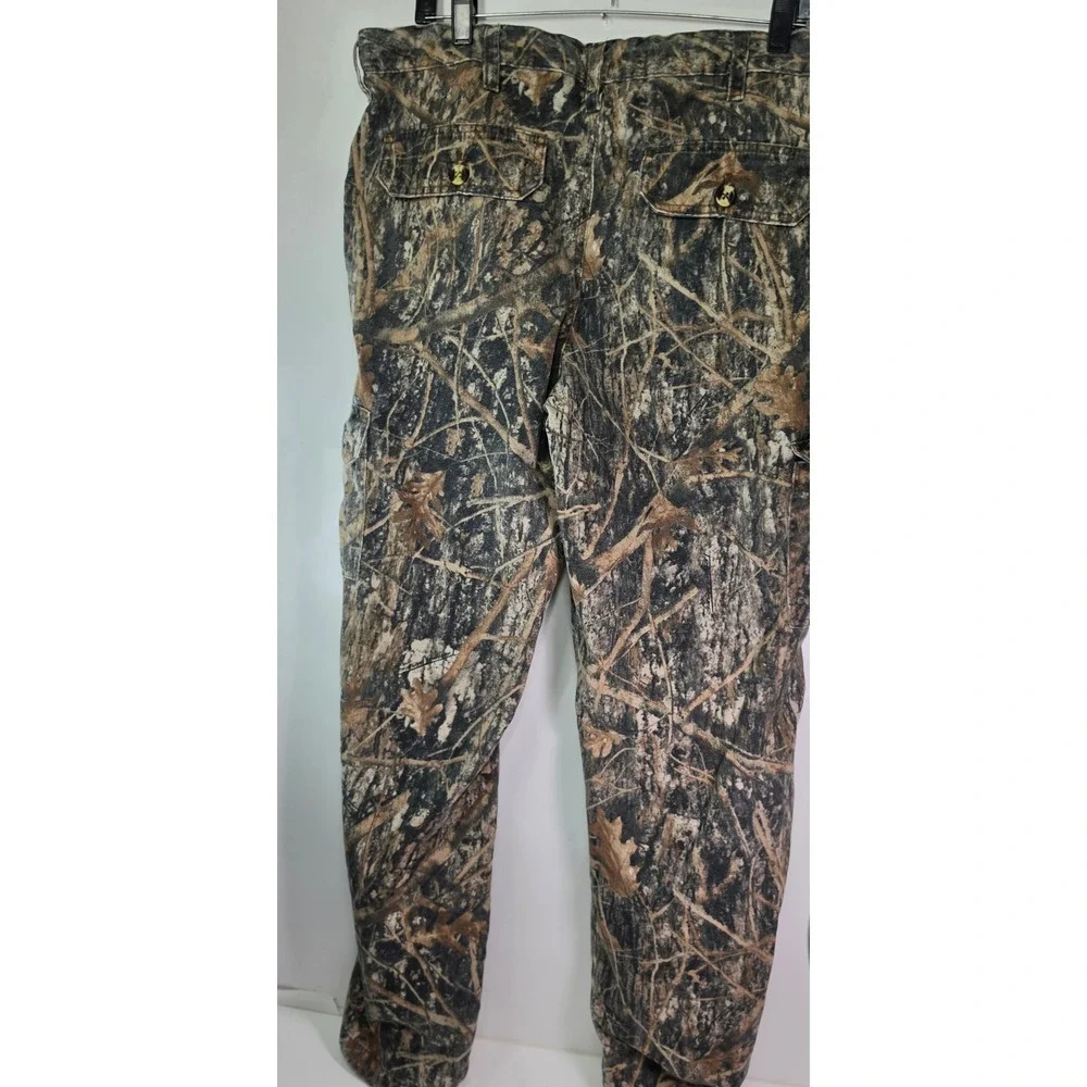 TrueTimber Camo Hunting Cargo Pants DRT Mens Medium 34x30 Missing Button